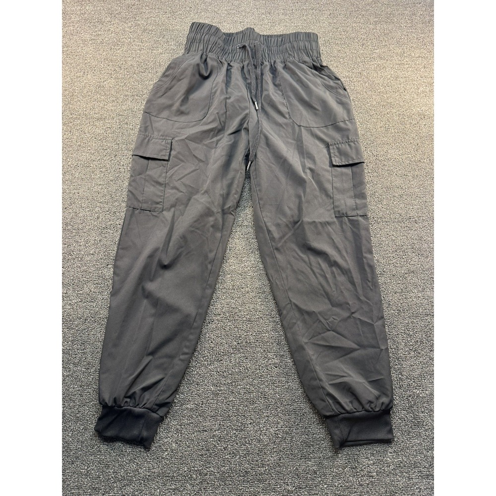 Lark+Grey Knit Cargo Jogger Pants Grey Women's Medium Casual Comfort